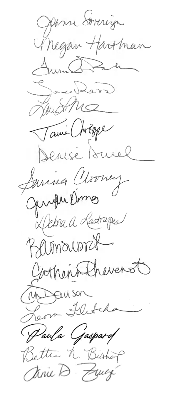 Women United Southwest Louisiana signatures