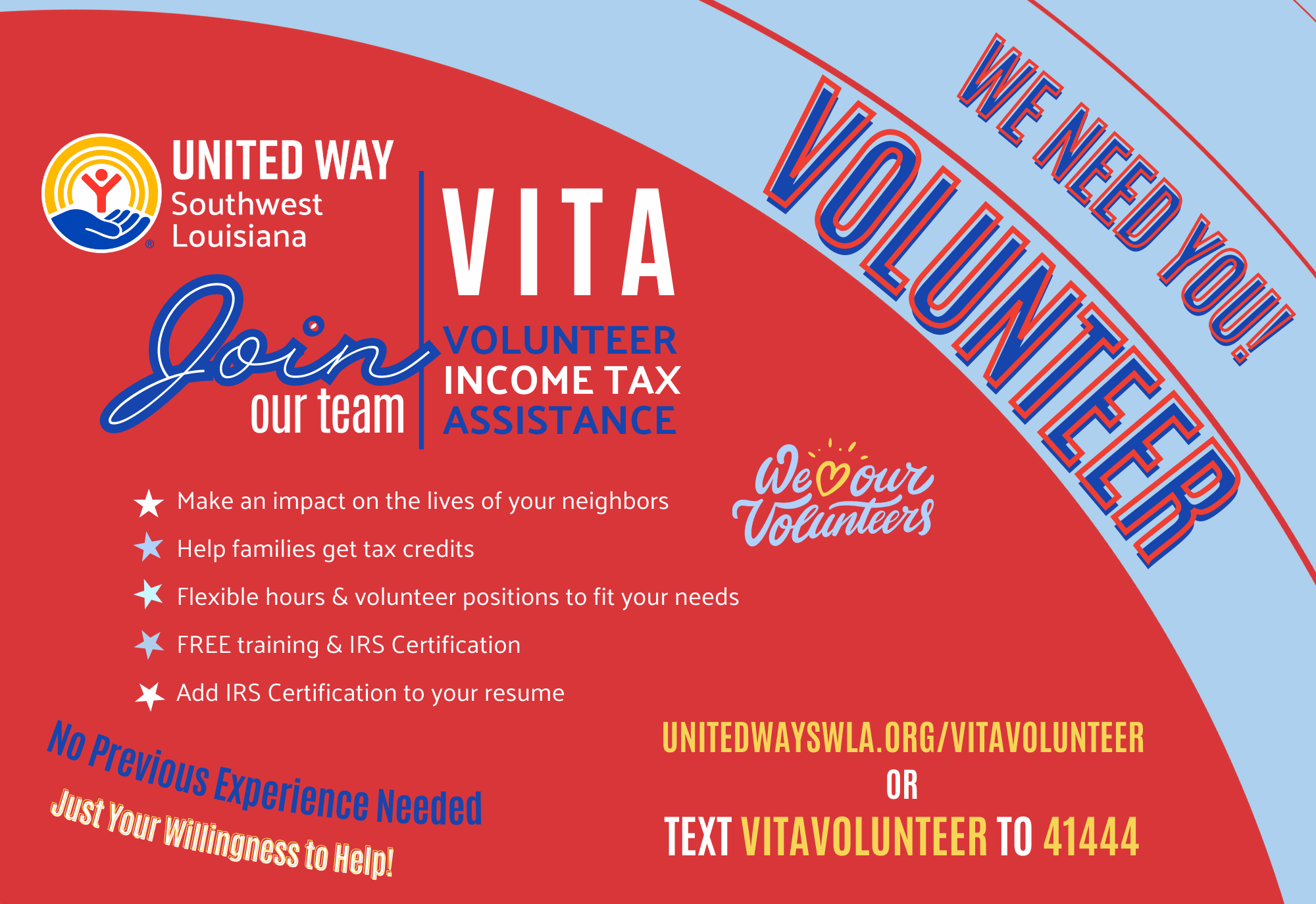 vita poster for volunteering