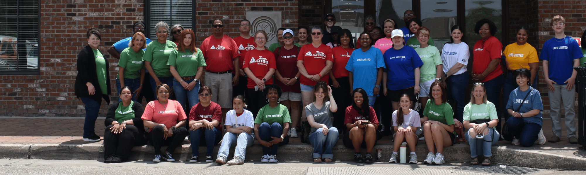 volunteers in a row