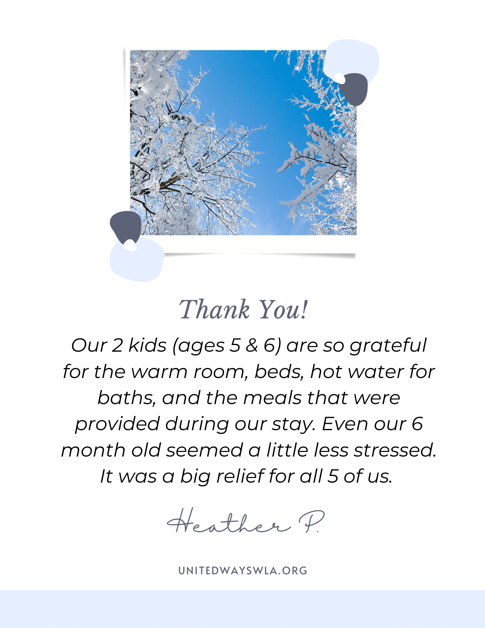 thank you from heather