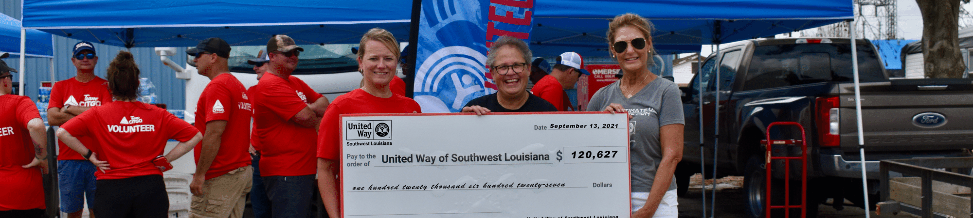 CITGO and United Way of SWLA bring a check to Houma