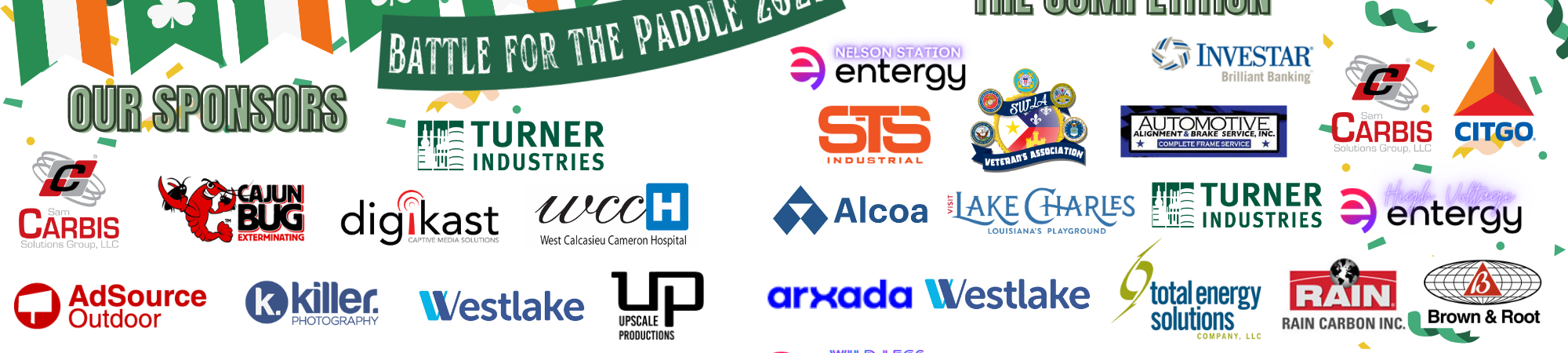 Sponsors and Competitors for Battle for the Paddle 2023