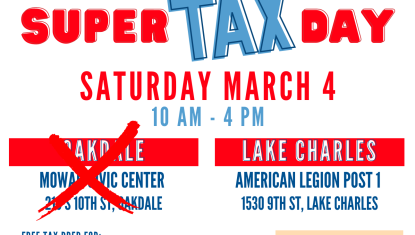 Super Tax Day flyer