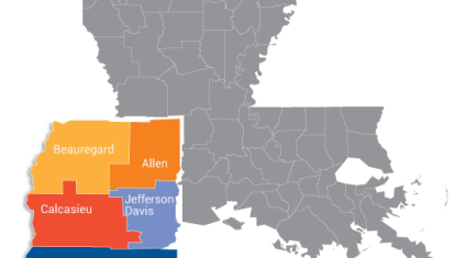 parishes of southwest louisiana